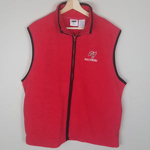 Tampa Bay Buccaneers NFL Fleece Vest Size Large